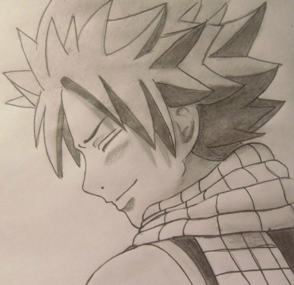 Аниме хвост феи Нацу для срисовки