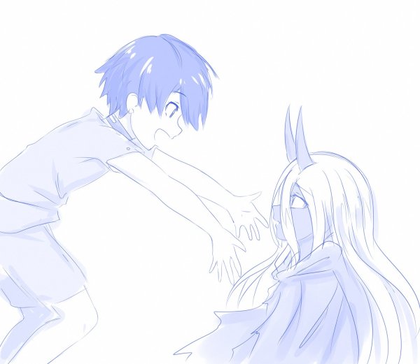 Аниме карандашом 02 и Хиро