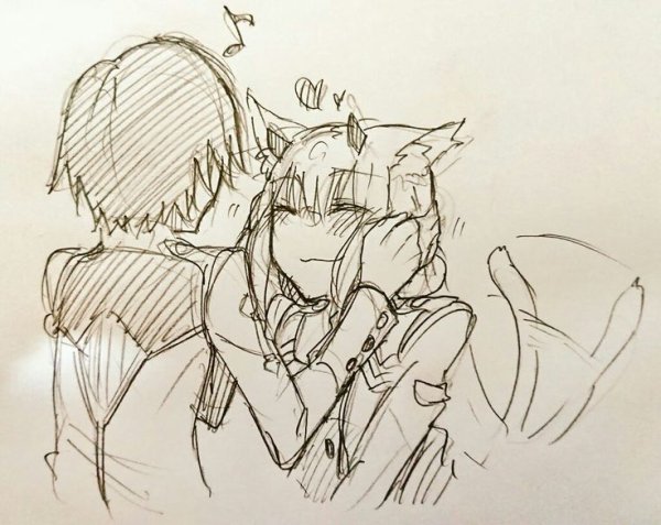 Аниме зарисовки Хиро