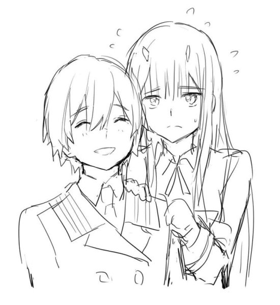 Набросок аниме 02