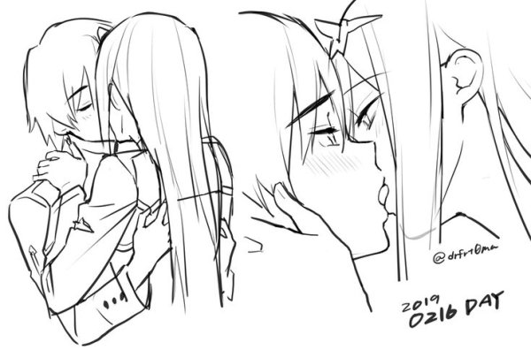 Раскраски аниме 02 и Хиро