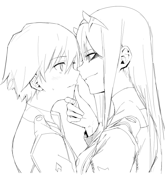 Раскраска аниме Хиро