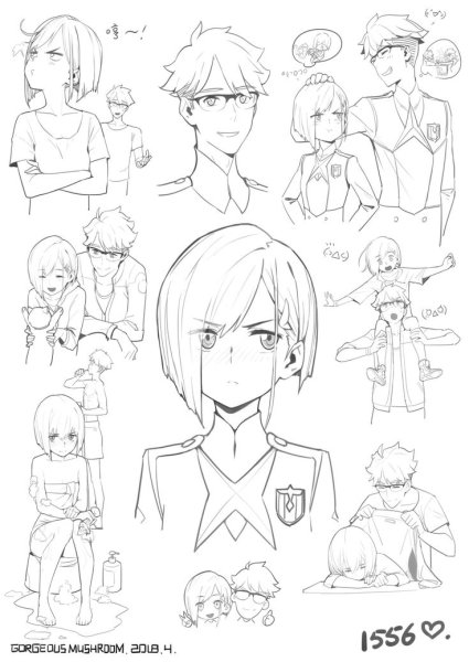 Раскраска аниме Хиро