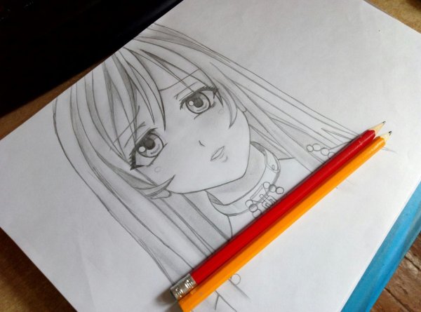 Аниме рисовка карандашом
