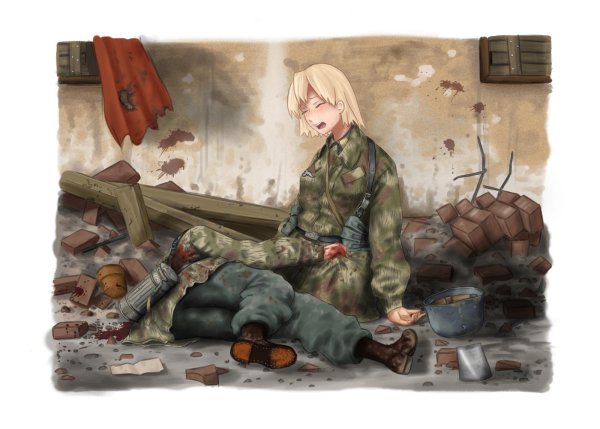 Убитый немецкий солдат арт