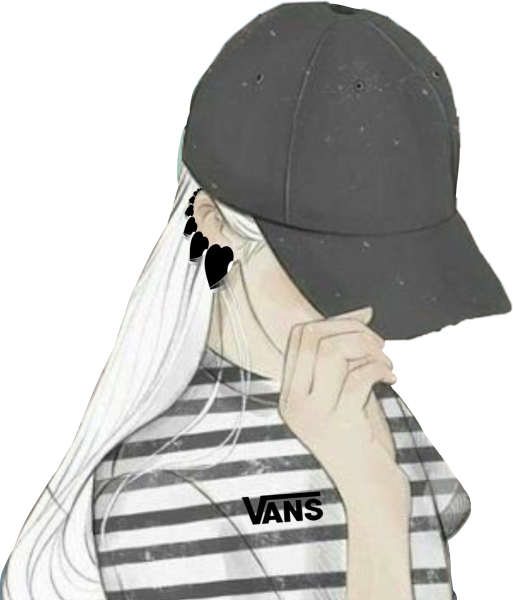 Аниме девушка в кепке