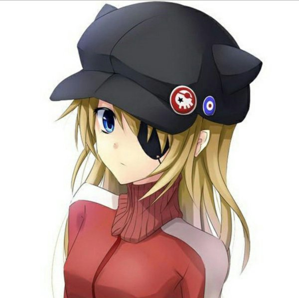 Аска Евангелион в кепке