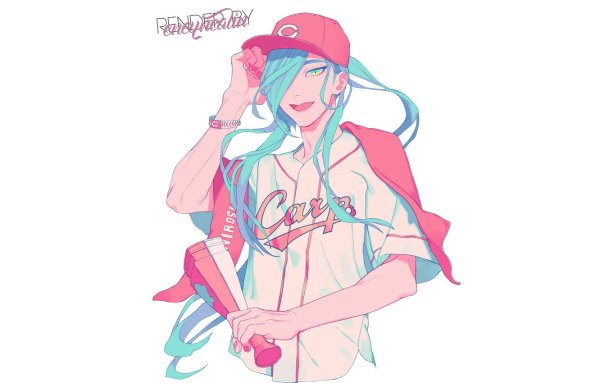 Аниме девушка в кепке