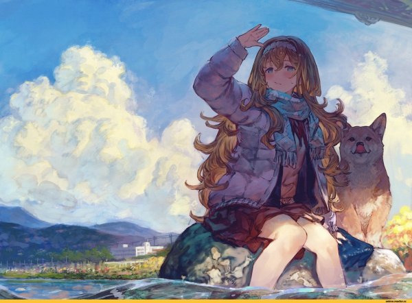 Атмосферный арт девушка