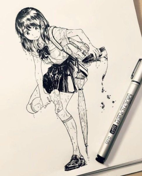 Скетчинг аниме
