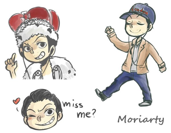 Мориарти арт мультяшный