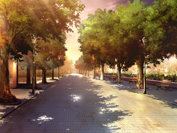 Прогулка в парке арт