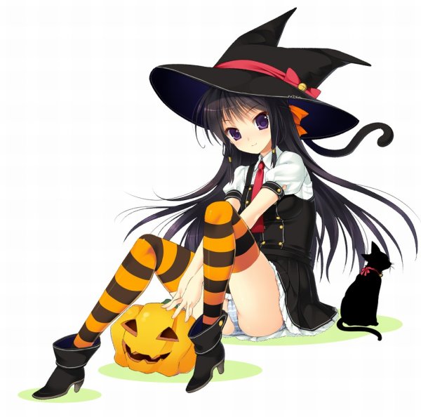 Аниме ведьма неко