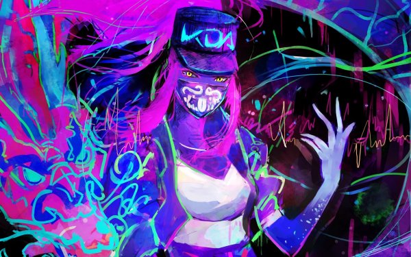 Akali k/da неон 18
