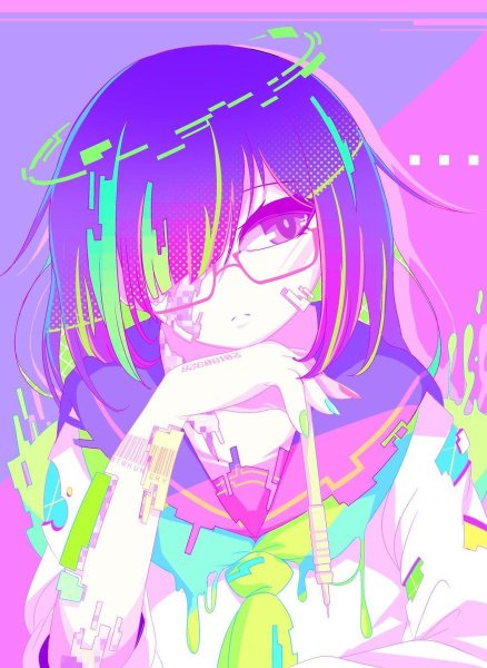 Яркий арт аниме