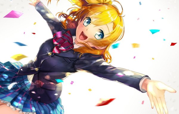 Аниме девушка радостная