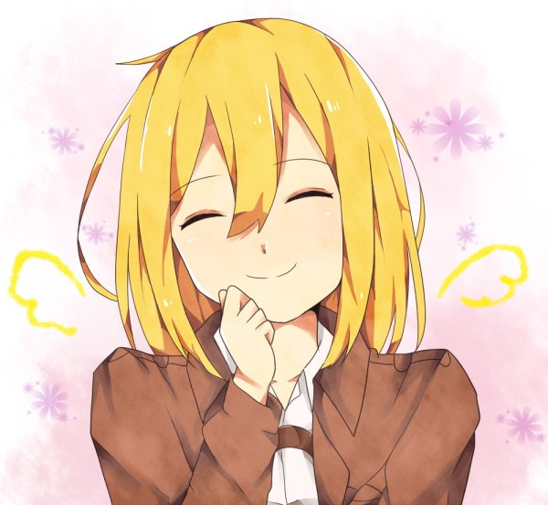 Аниме девочка радуется