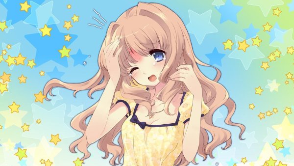 Светло русые волосы аниме