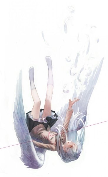 Девушка падает