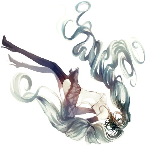 Аниме девочка на крыше