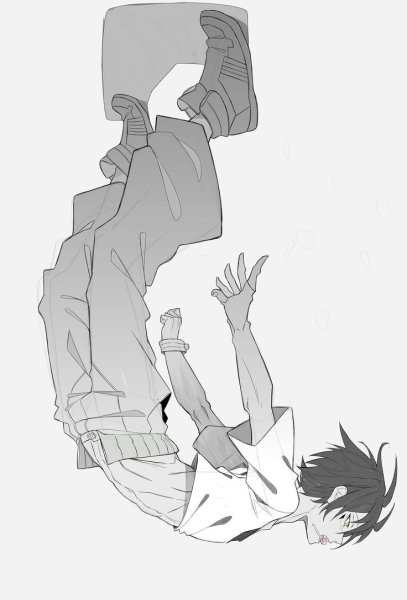 Манекен падает с крыши