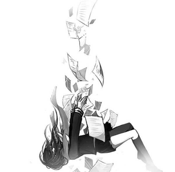 Падающий человек аниме