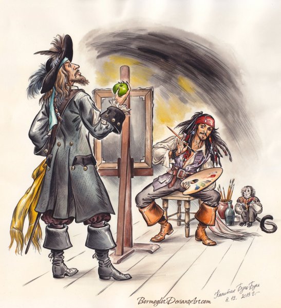 Аниме пираты Карибского моря anime