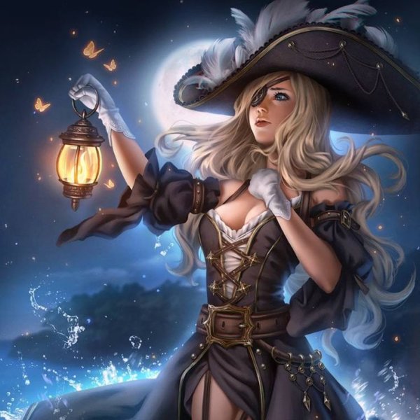 Раскраски для девочек пиратки