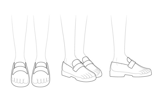 Школьные туфли референс