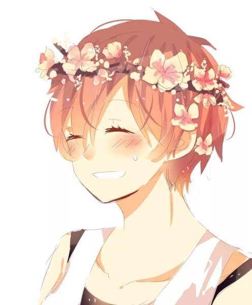 Кун с венком на голове