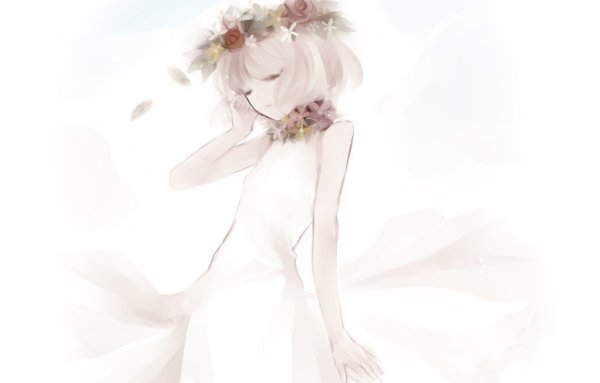 Девушка с венком арт