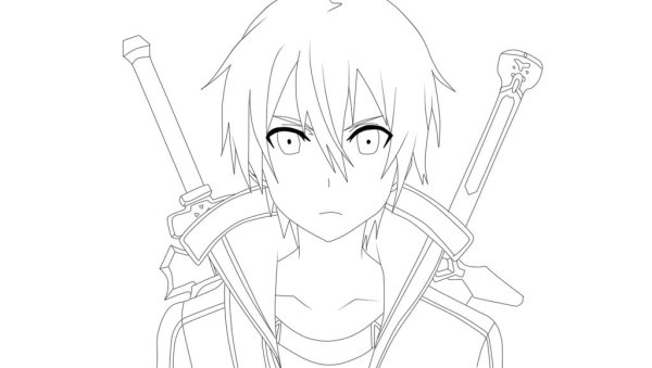 Раскраски аниме Кирито