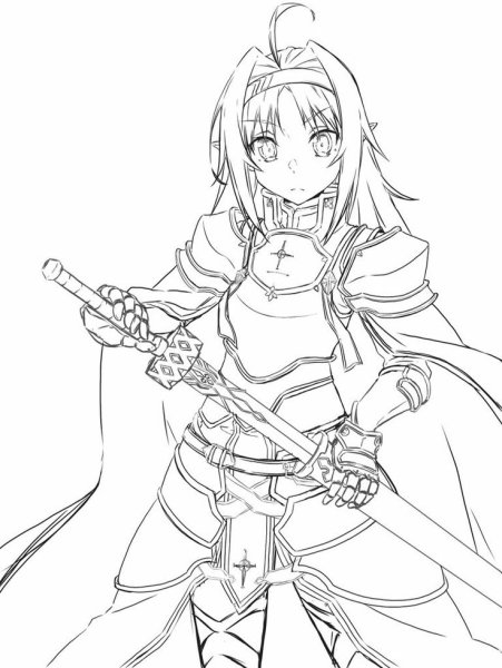Аниме скетчи Sword Art online