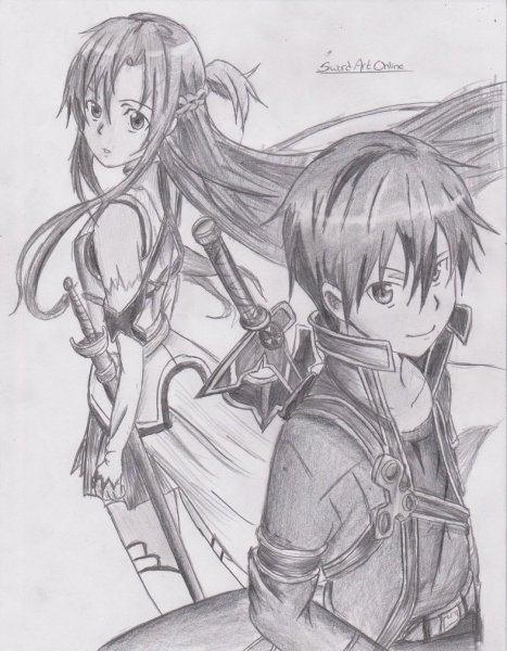 Sao Асуна рисунок