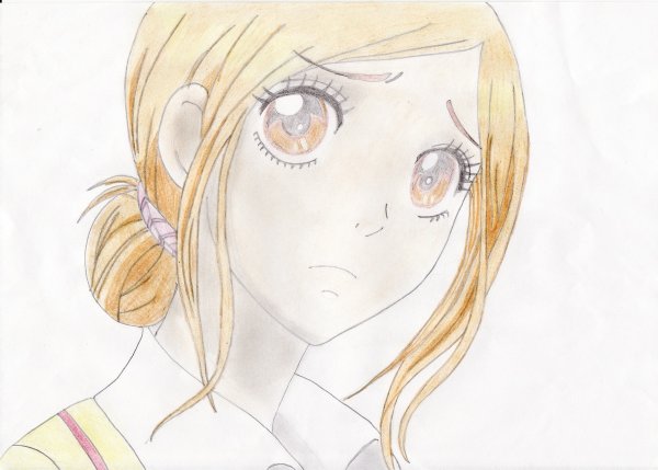 Рисунки карандашом аниме девушек
