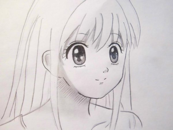 Аниме рисунки для срисовывания карандашом