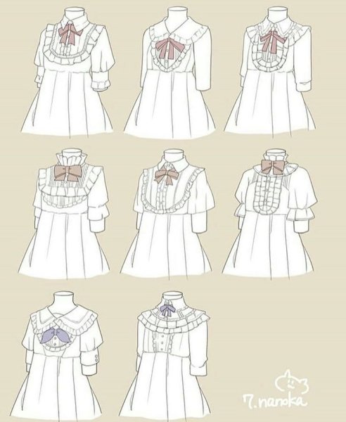 Туториал по рисованию платья