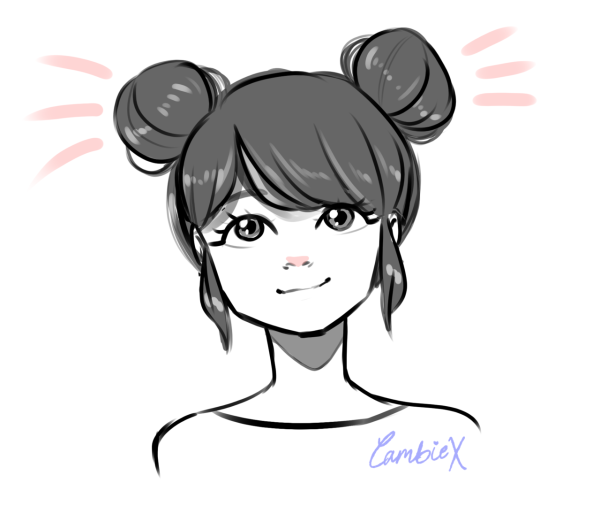 Маринетт рисунок для срисовки