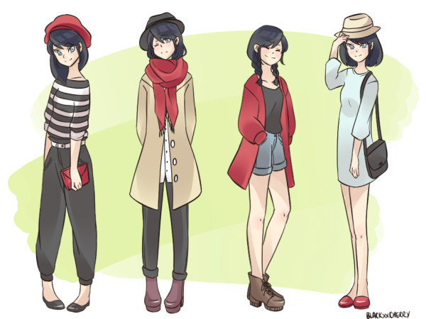 Маринетт и Адриан одежда