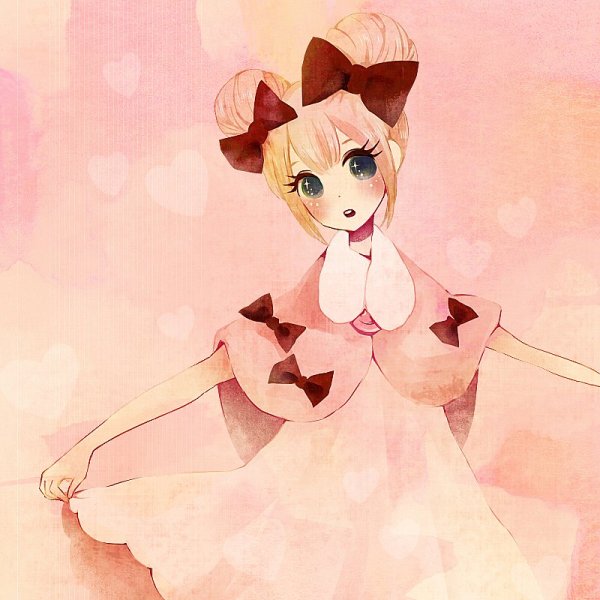 Аниме девушка с пучком