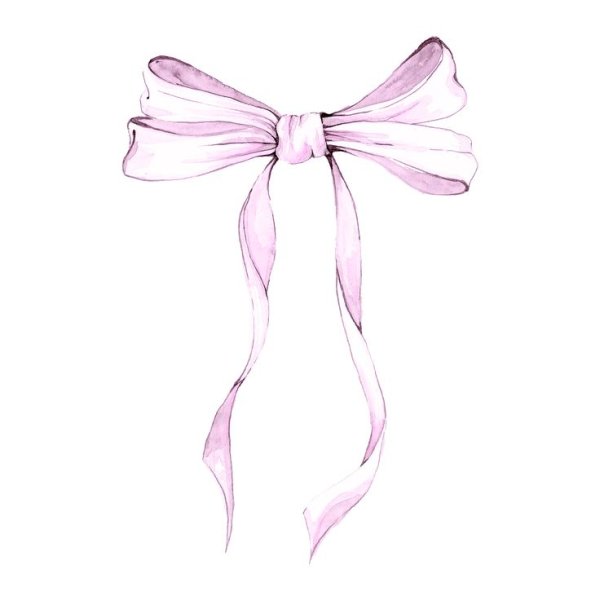 Бант акварель