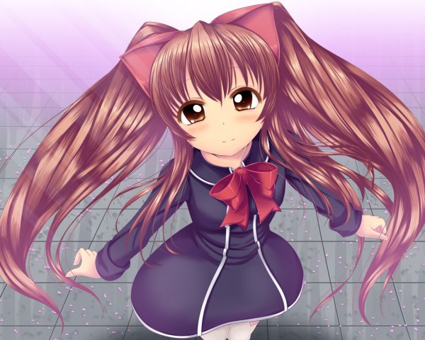 Бант на шее аниме