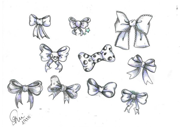 Бантик эскиз