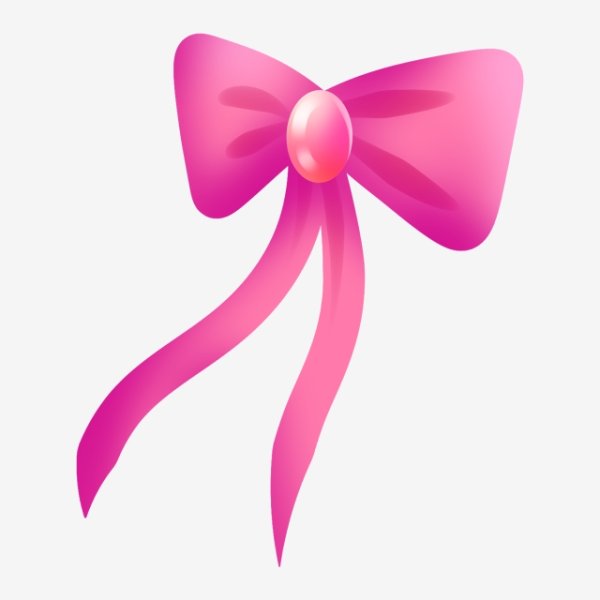 Розовые бантики для печати