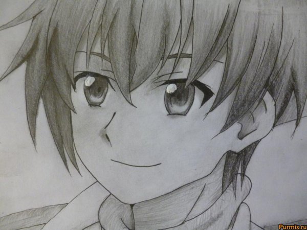 Убийца акаме Тацуми карандашом