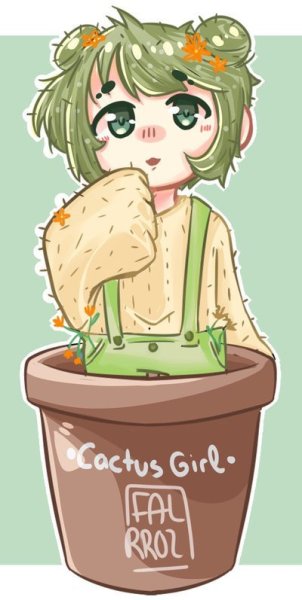 Кактус хуманизация аниме