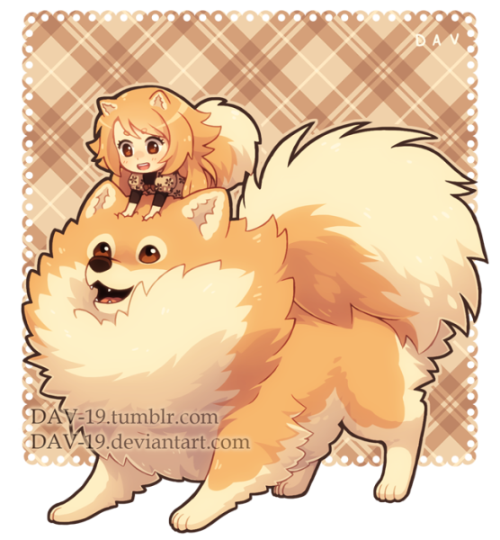 Анимешные померанский шпиц