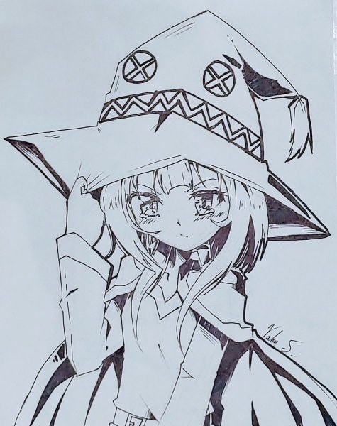 Мэгумин черно белая