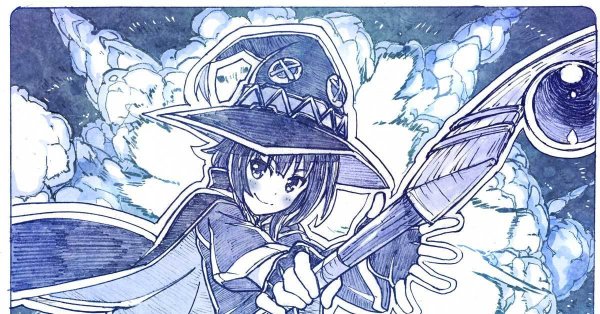 Коносуба черно белые