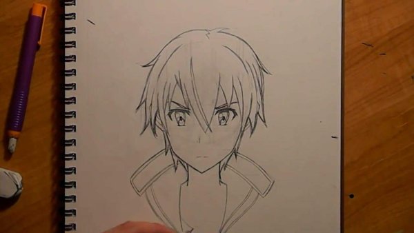 Лёгкое аниме карандашом